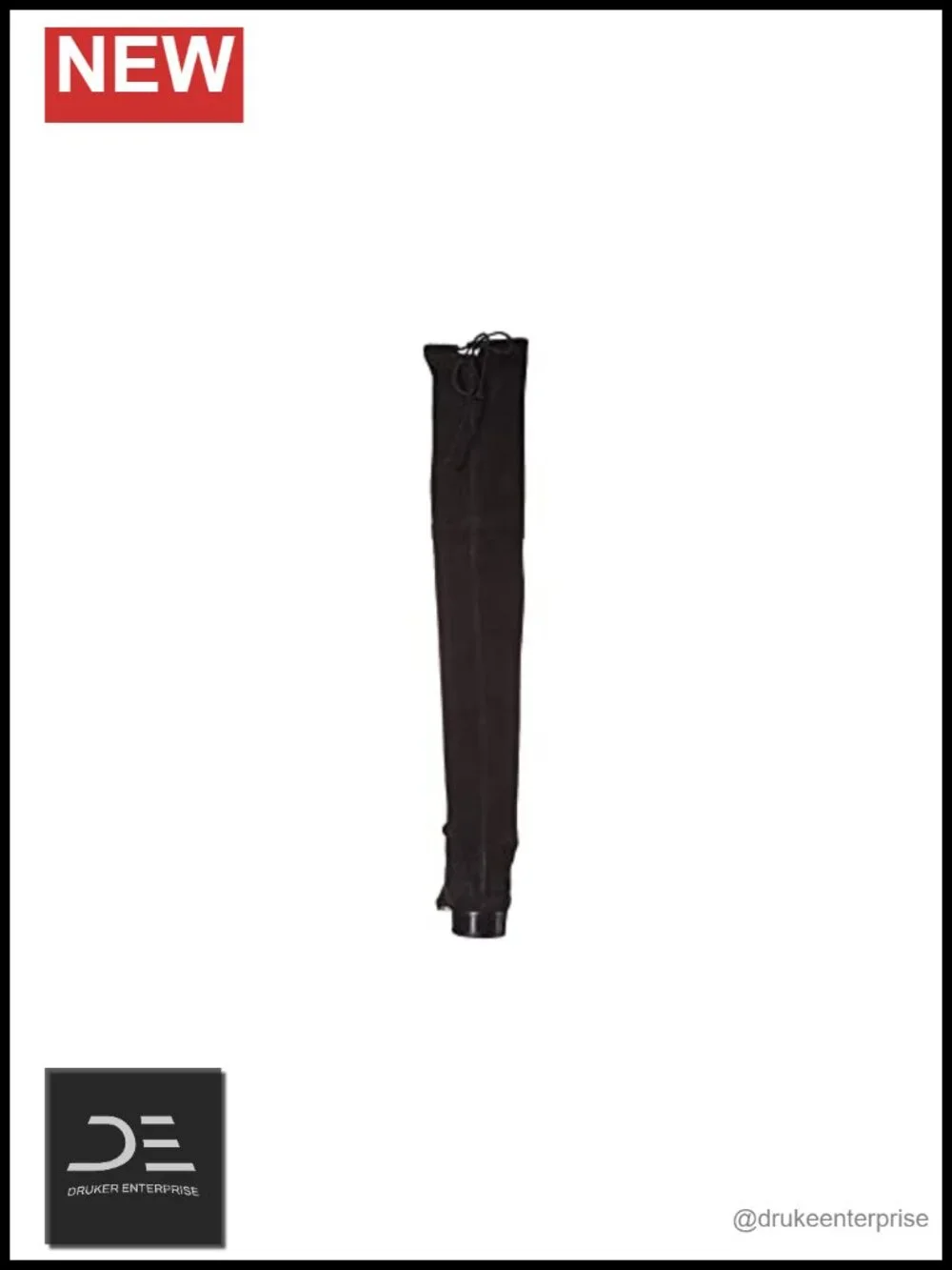 Over the Knee Boots, 16in Shaft, Low Heel, Suede, Pull-On, Block Heel